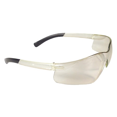 Radians Rad-Atac Small, Safety Glasses, Anti-Scratch, Indoor/Outdoor Lens, Clear Frame, Frameless, 1 PR ATS-90